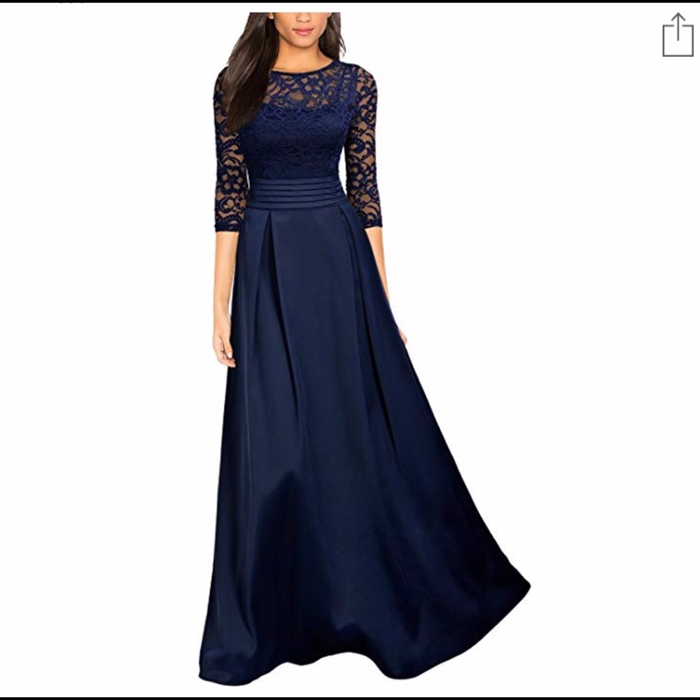 Navy blue formal dress sz M